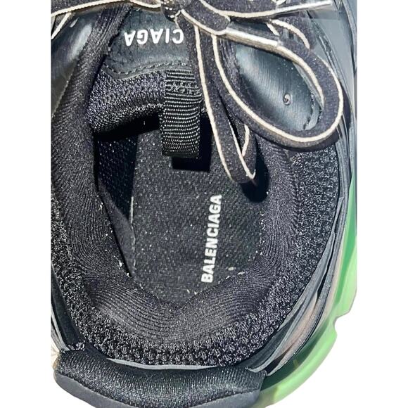Balenciaga Track Trainer Black & Green Men’s Sneakers Size 12 - Picture 7 of 9